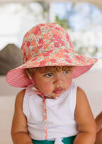Desert Flowers Wide Brim Reversible Sunhat