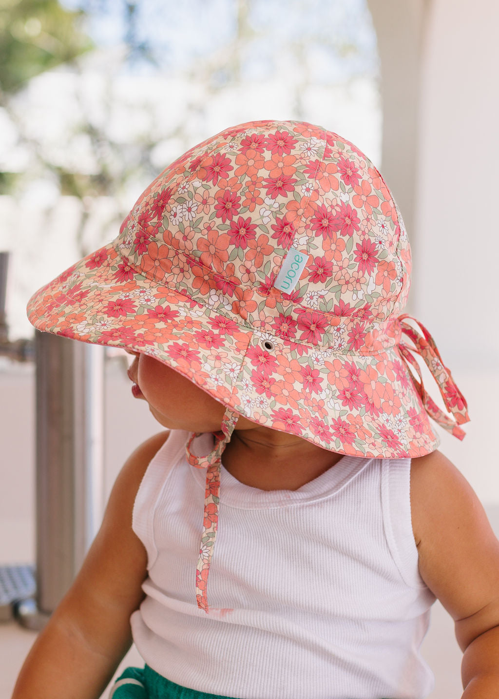 Desert Flowers Wide Brim Reversible Sunhat
