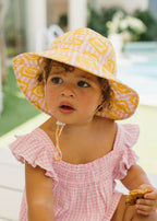 Lemonade Stripe Wide Brim Sunhat