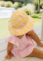Lemonade Stripe Wide Brim Sunhat