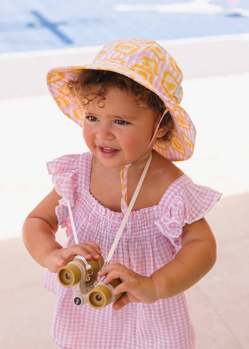 Lemonade Stripe Wide Brim Sunhat