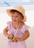 Lemonade Stripe Wide Brim Sunhat
