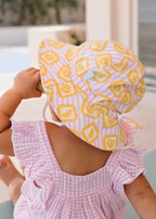 Lemonade Stripe Wide Brim Sunhat