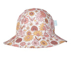 Retro Blooms Wide Brim Sunhat