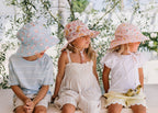 Retro Blooms Wide Brim Sunhat