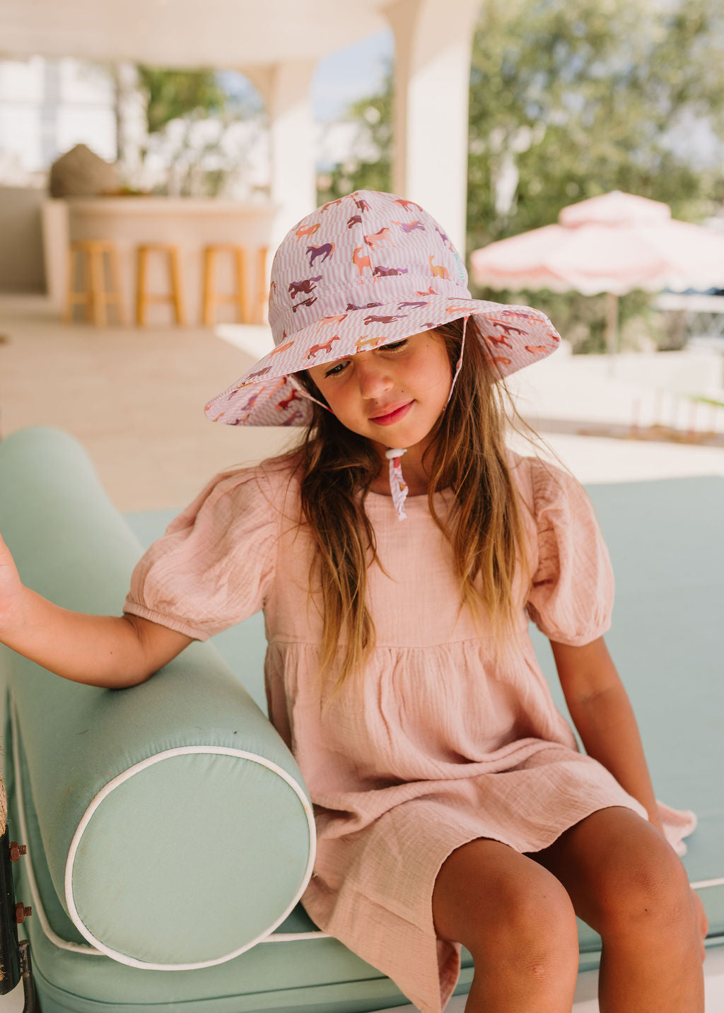 Lilac Unicorn Wide Brim Sunhat