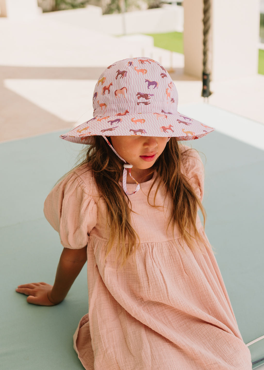 Lilac Unicorn Wide Brim Sunhat