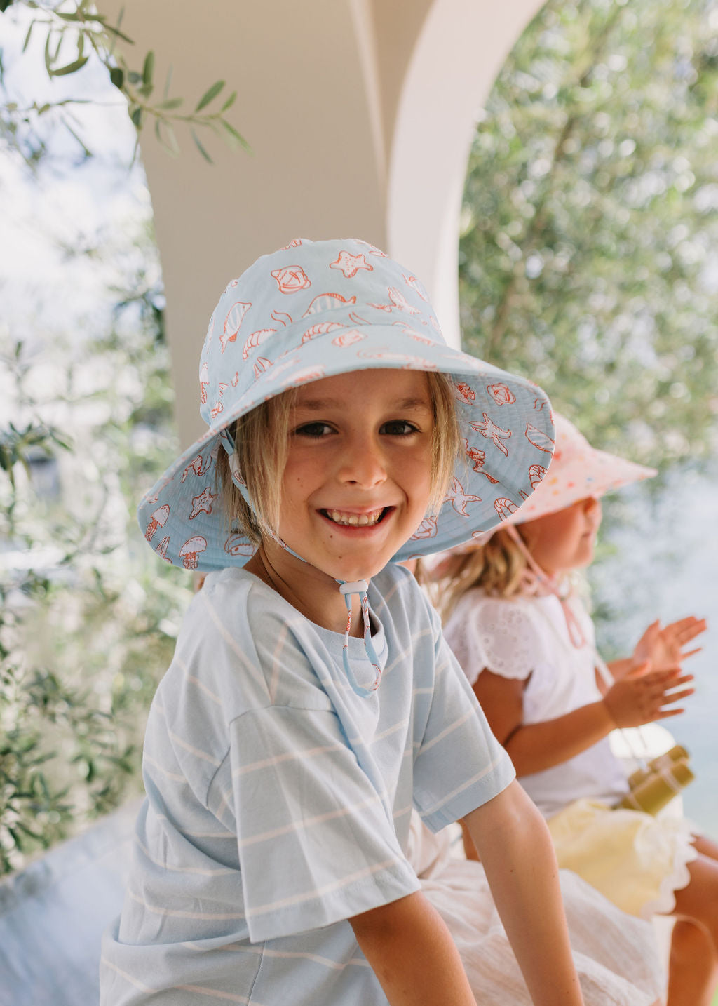 Marine Friends Wide Brim Bucket Hat