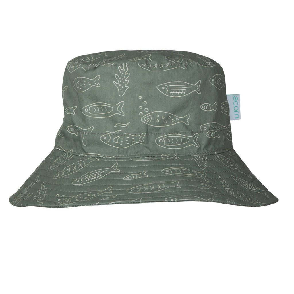 School Of Fish Wide Brim Bucket Hat