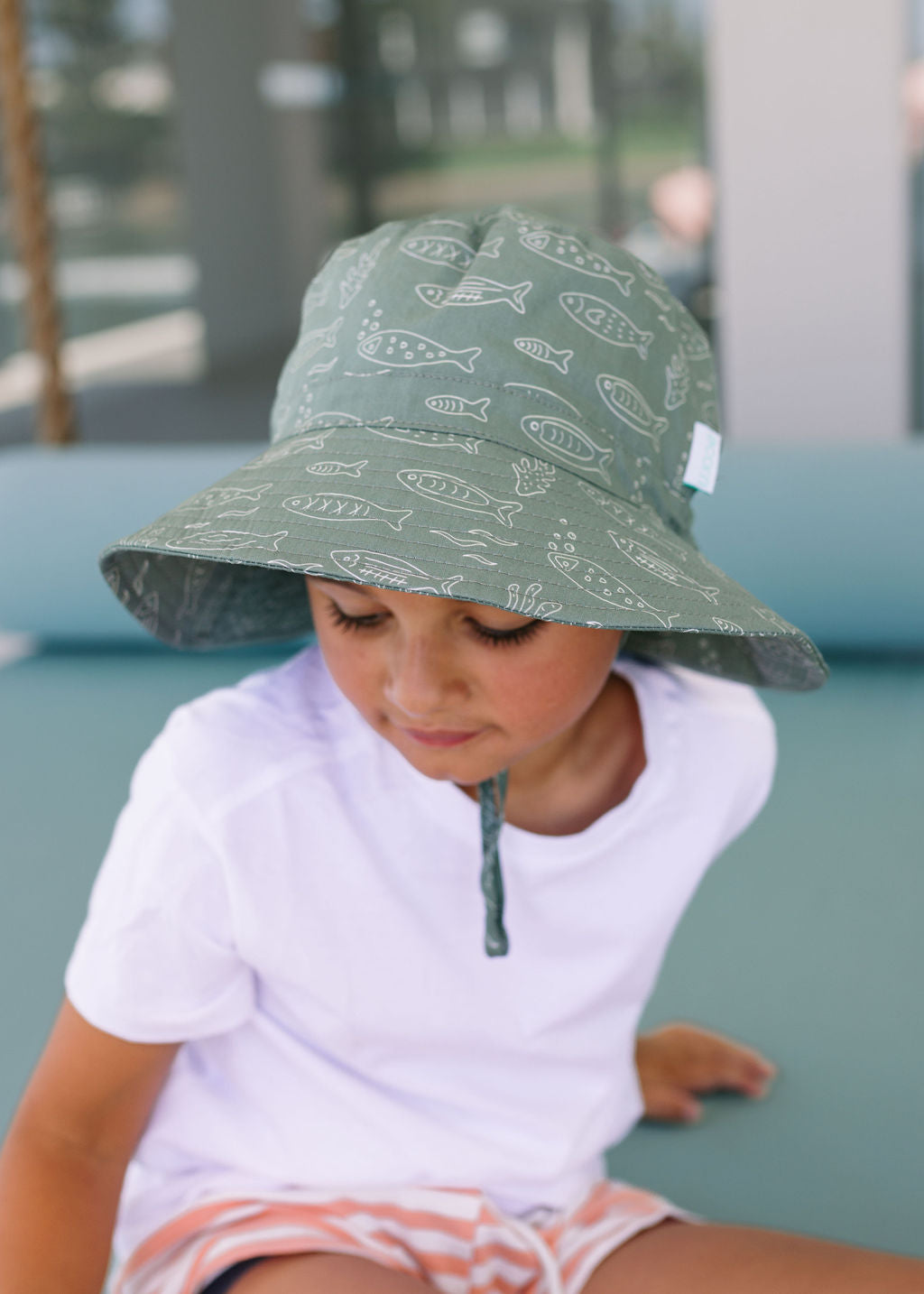 School Of Fish Wide Brim Bucket Hat