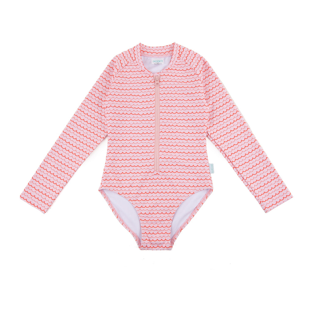 Pink Ripples UPF50+ Swimming Suit