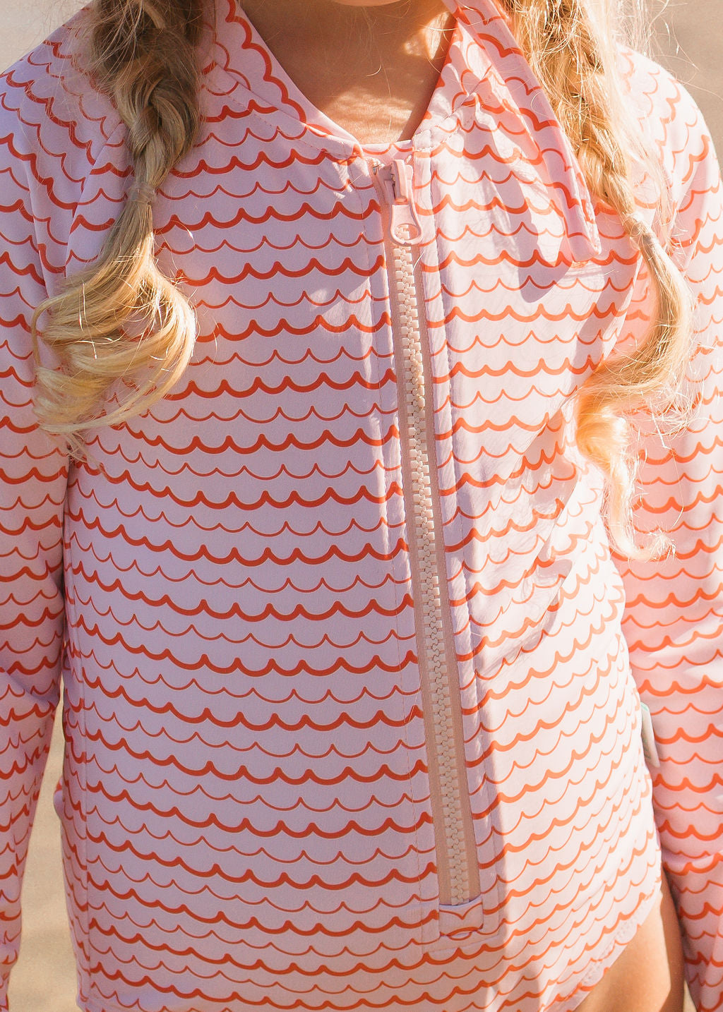 Pink Ripples UPF50+ Swimming Suit