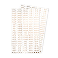 Word Stickers | Essentials Set | 2 Sheets | 2024