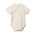Short Sleeve Kimono Bodysuit Pointelle - Natural