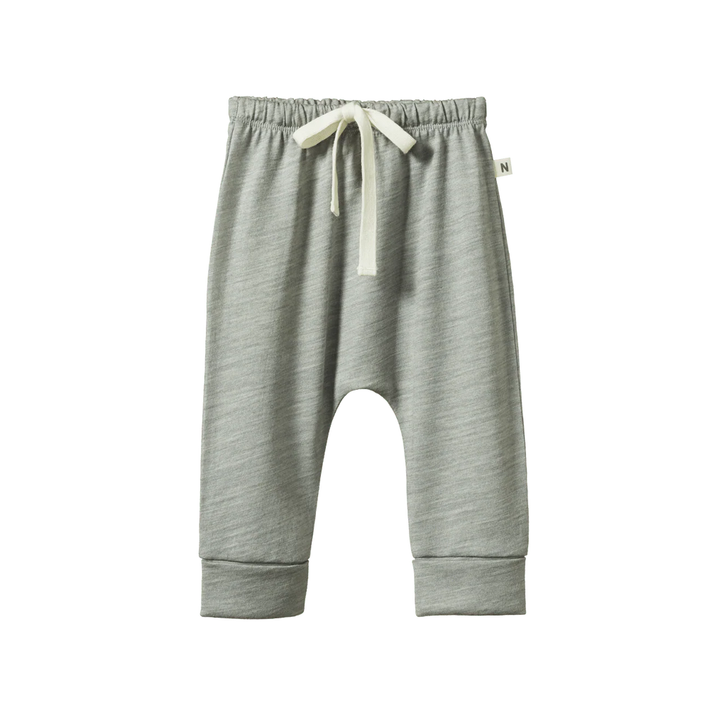 Merino Essentials Drawstring  Pants - Grey Marl