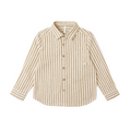 Collared Long Sleeve Shirt - Golden Stripe