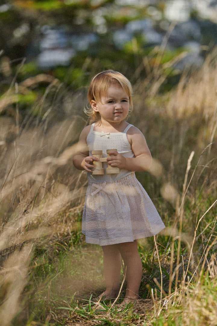 Nature Baby Orchard Skirt Seersucker - Golden Stripe