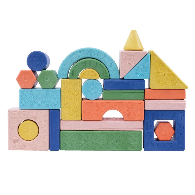 Rattle and Stack Blocks - Deluxe | 24 Pack