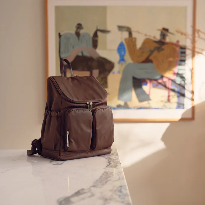 PRE-ORDER Signature Backpack - Chocolate Nylon