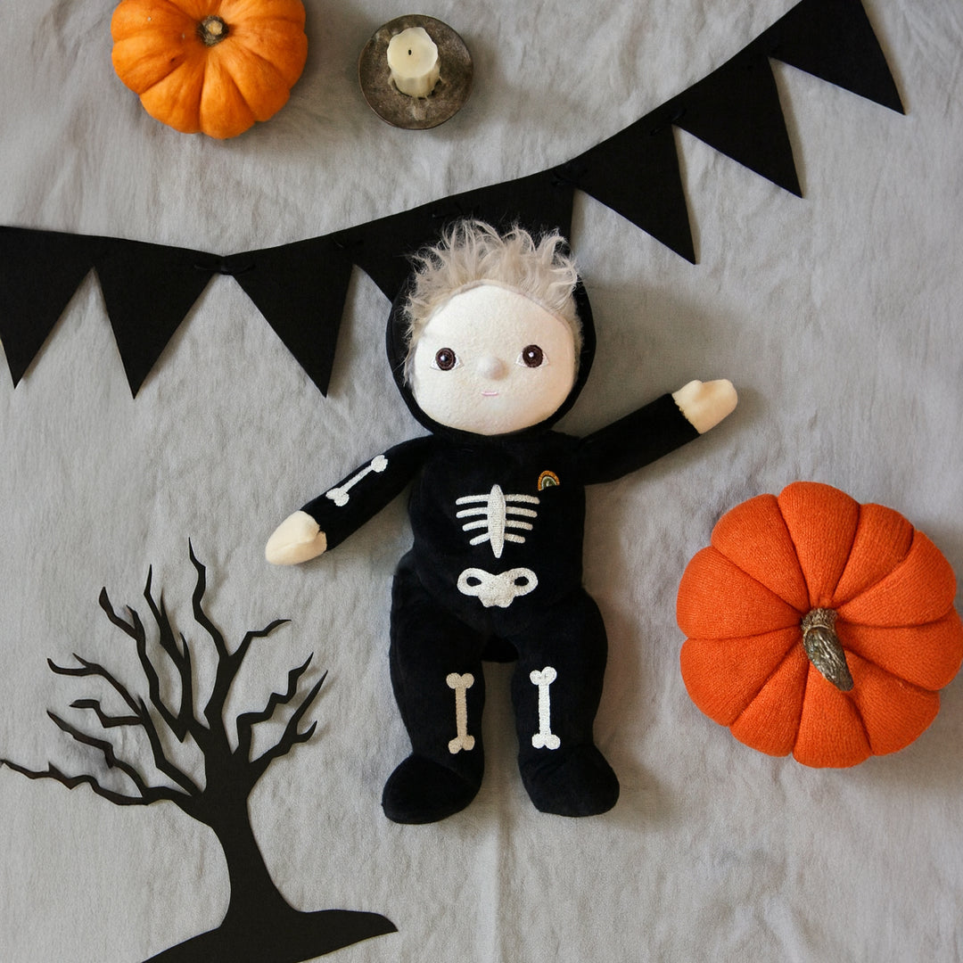 Olli Ella Dinky Dinkum Doll Scully Skeleton Black