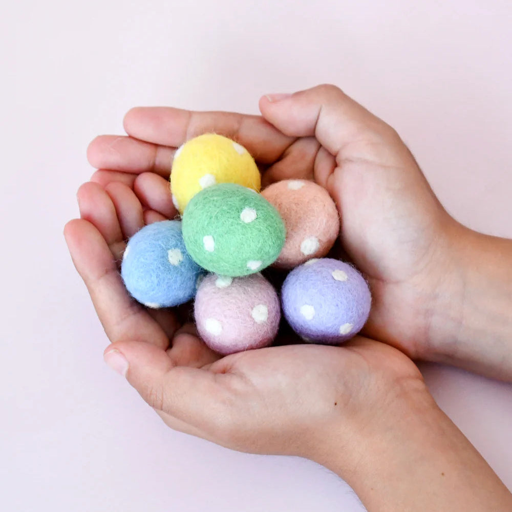 Felt Polka Dots Eggs