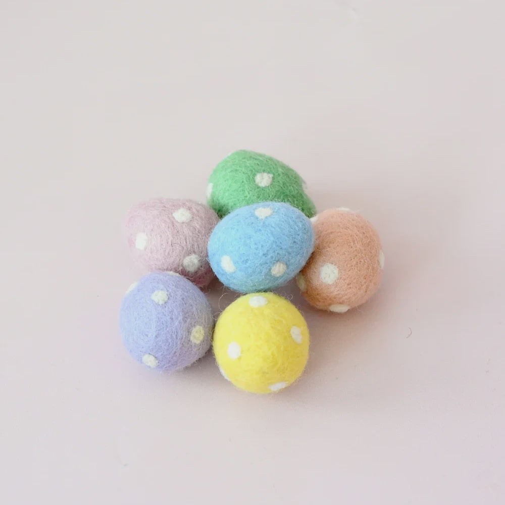 Felt Polka Dots Eggs