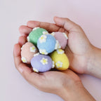 Felt Pastel Eggs with Flowers