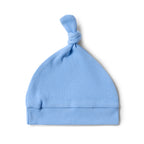 Bluebell Ribbed Organic Knotted Beanie