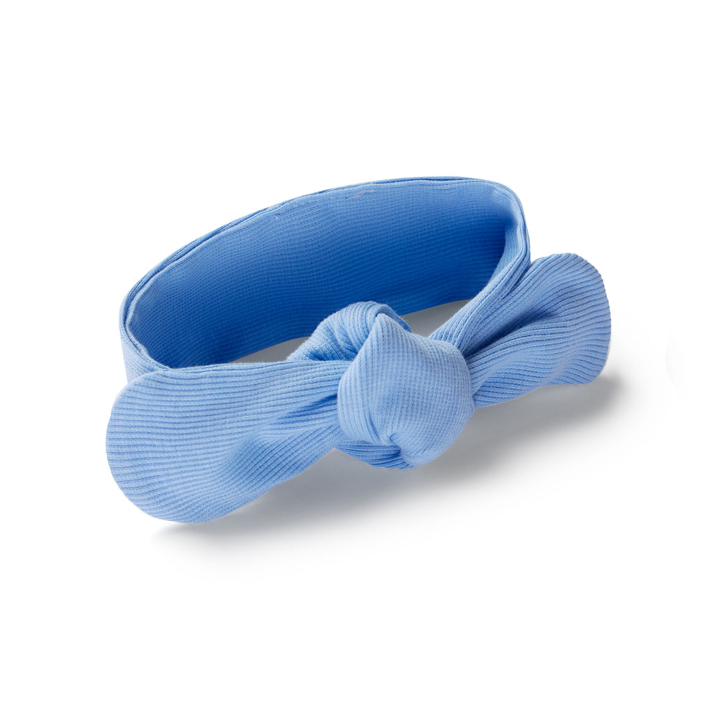 Bluebell Ribbed Organic Topknot