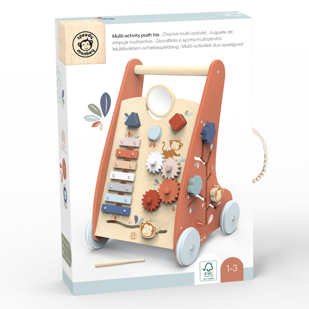 Speedy Monkey - Multi Activity Push Toy/Walker