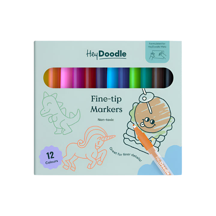 Hey Doodle - 12 Pen Set | Fine-Tip