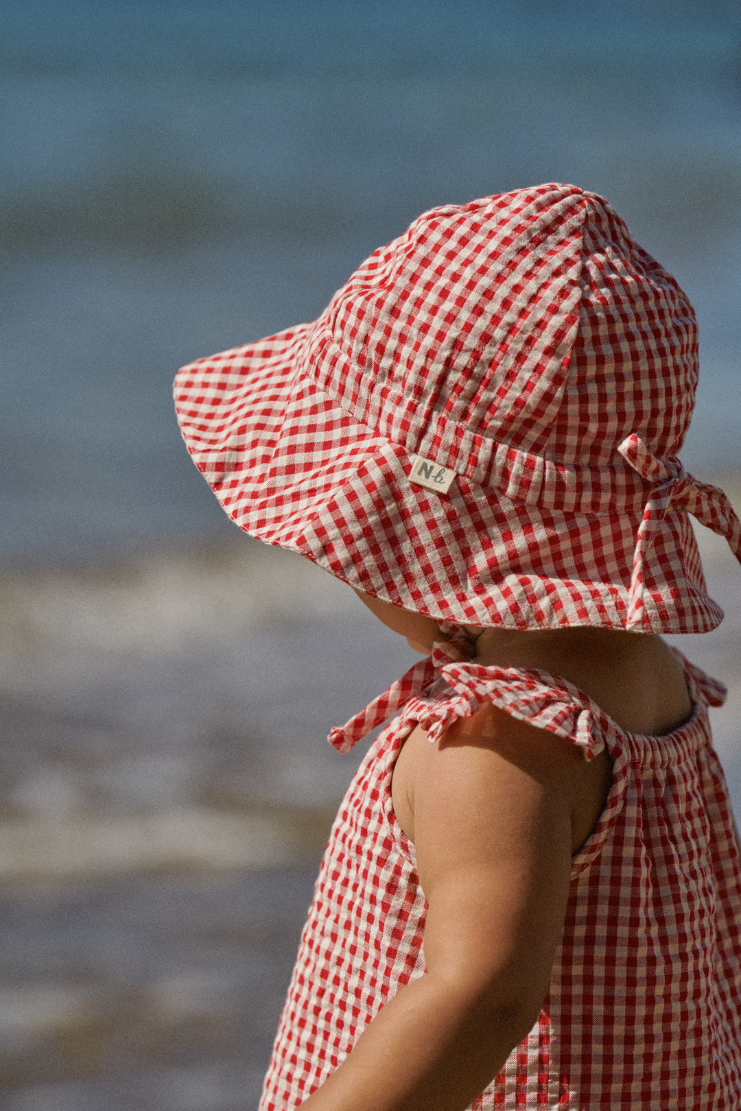 Nature Baby Petal Set Gingham - Red Check