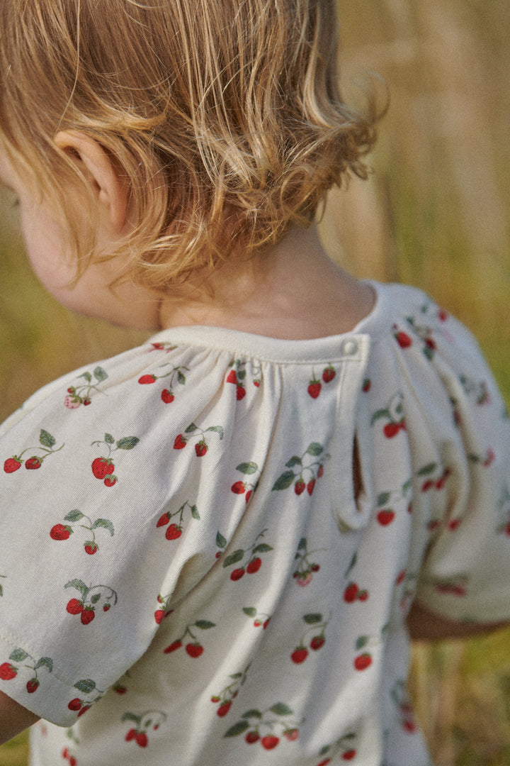 Nature Baby Faye Bodysuit - Strawberry Blush