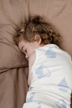 Singlet Pyjama Set - Regatta Blue Print