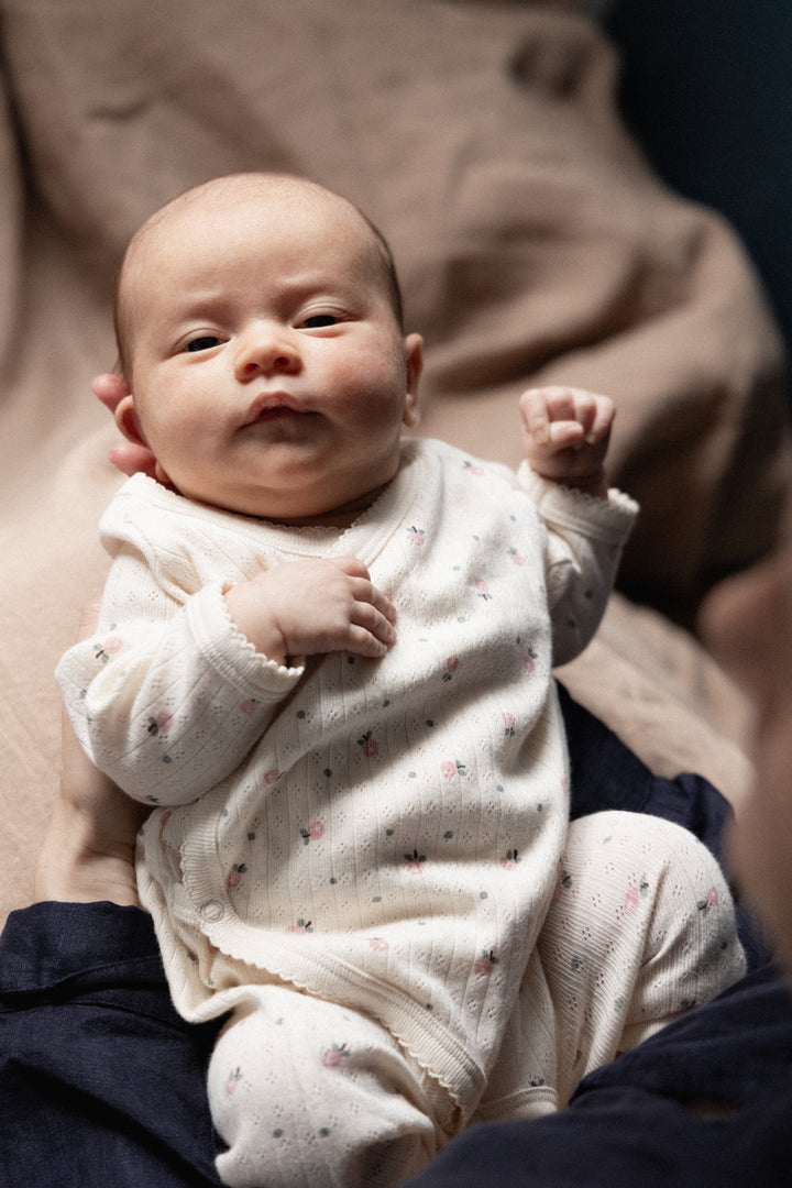 Nature Baby Kimono Stretch & Grow Pointelle - Posey Blossom