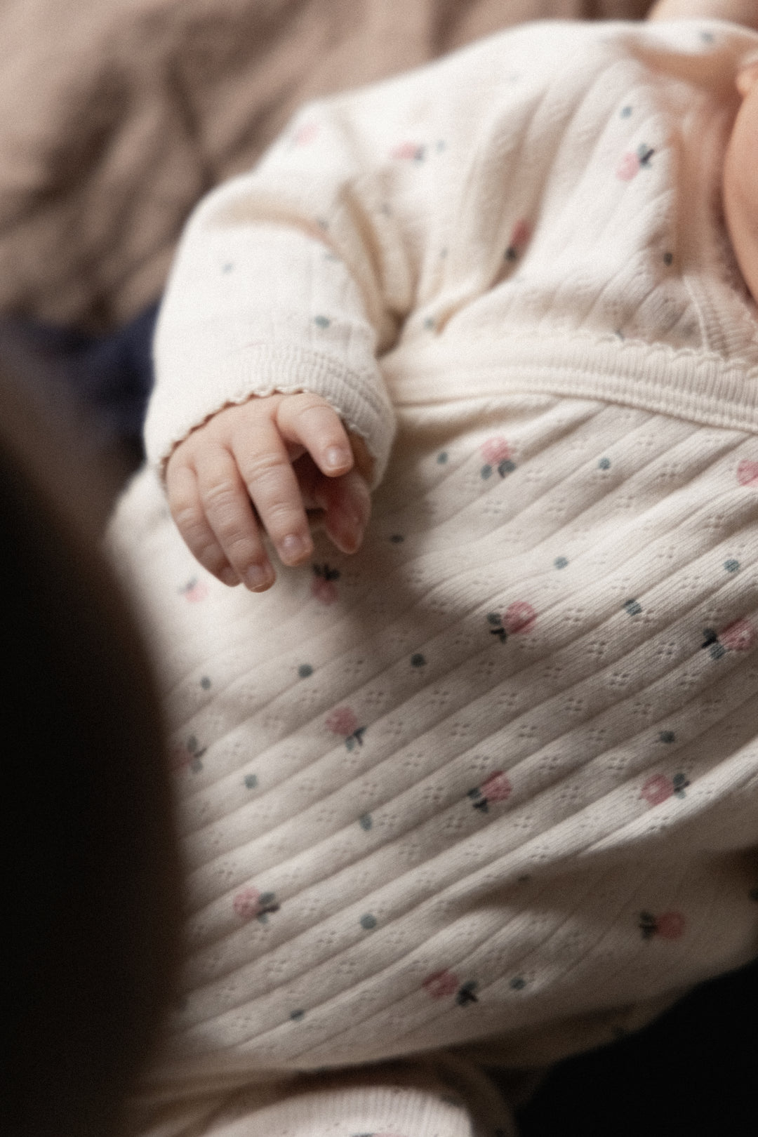 Nature Baby Kimono Stretch & Grow Pointelle - Posey Blossom