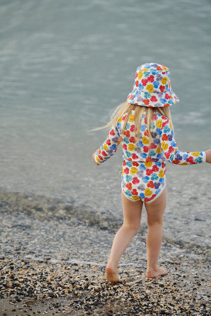 Nature Baby One Piece Bathing Swimsuit - Painted Delphine Print