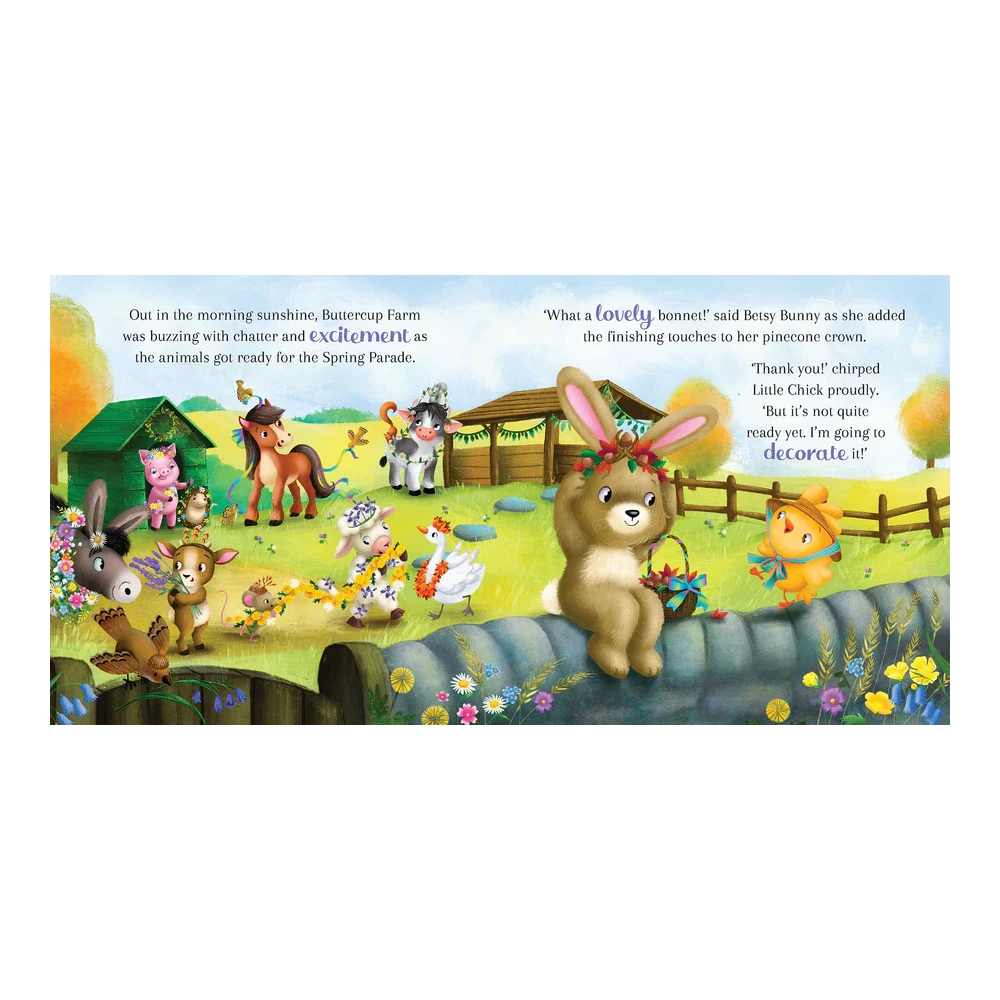 Story Time - Padded Board Book - Little Chicks Spring Bonnet