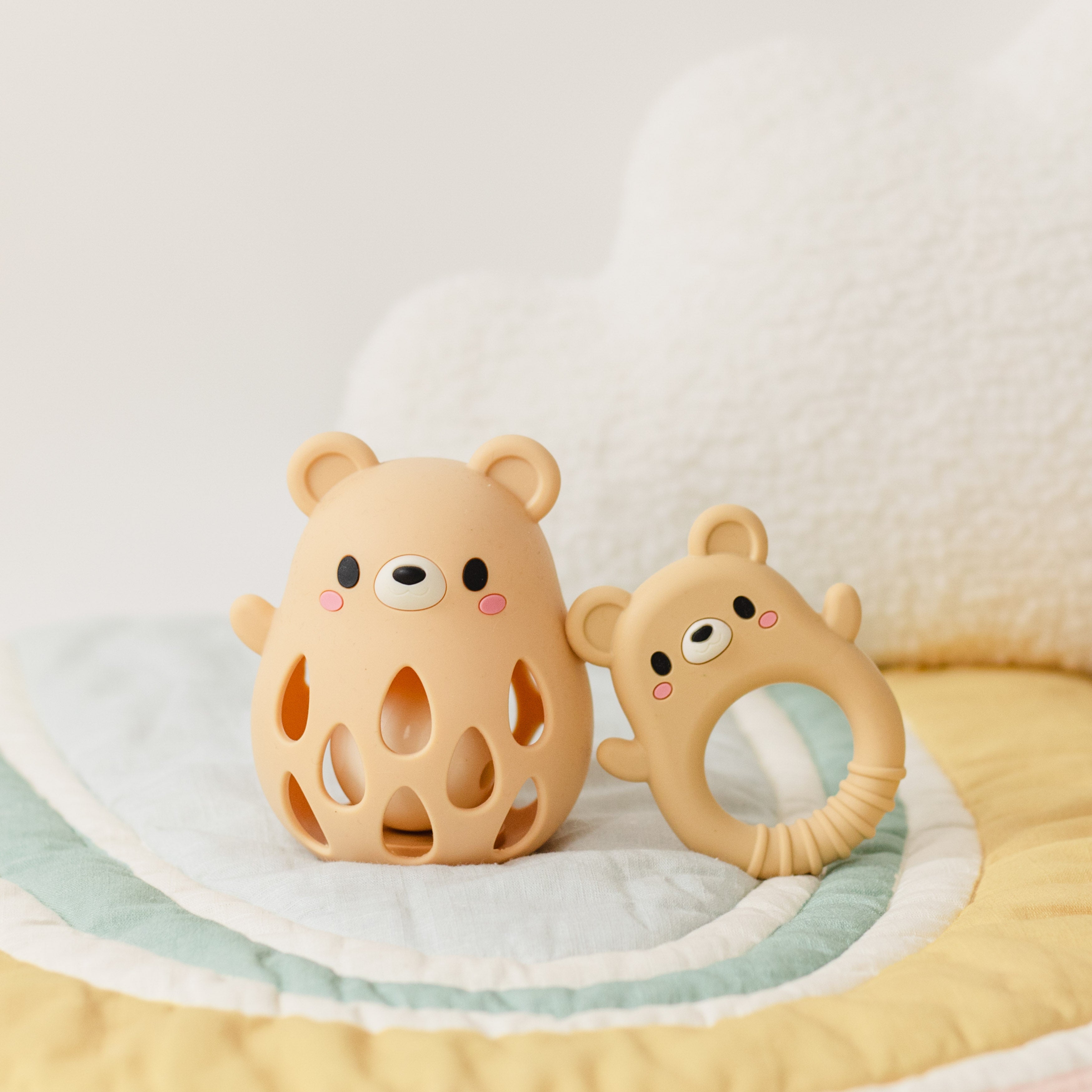 Silicone Rattle - Bear