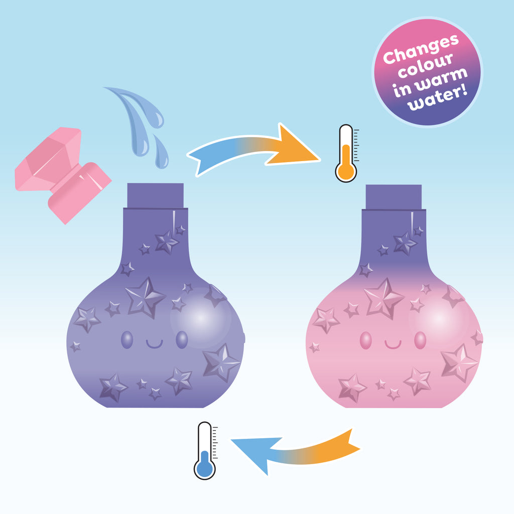 Bath Magic - Colour-Change Potion Bottle - Purple to Pink