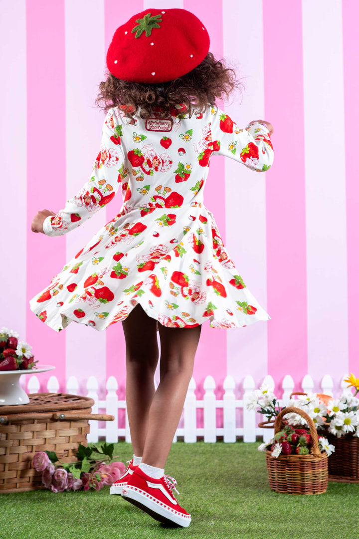 Rock Your Baby Waisted Dress - Strawberries Forever