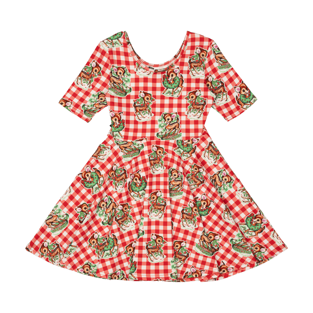 Rock Your Baby Mabel Dress - Reindeer Joy