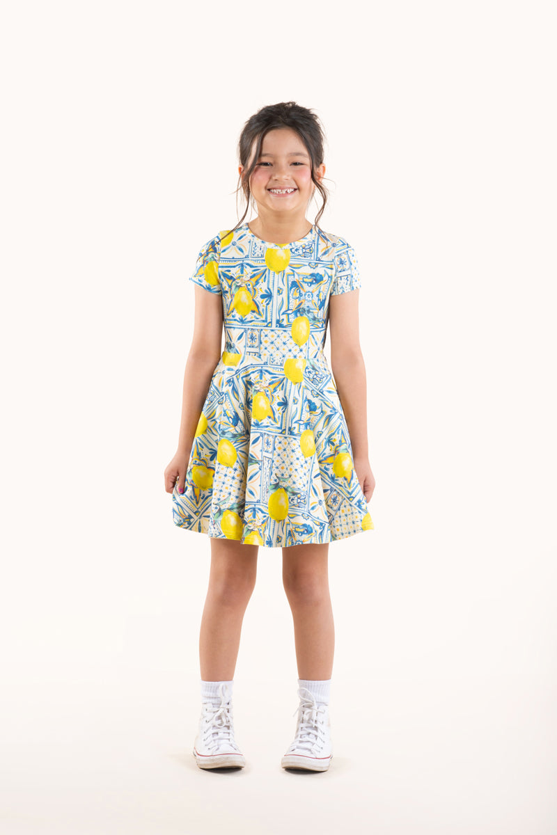 Rock Your Baby Waisted Dress - Majolica