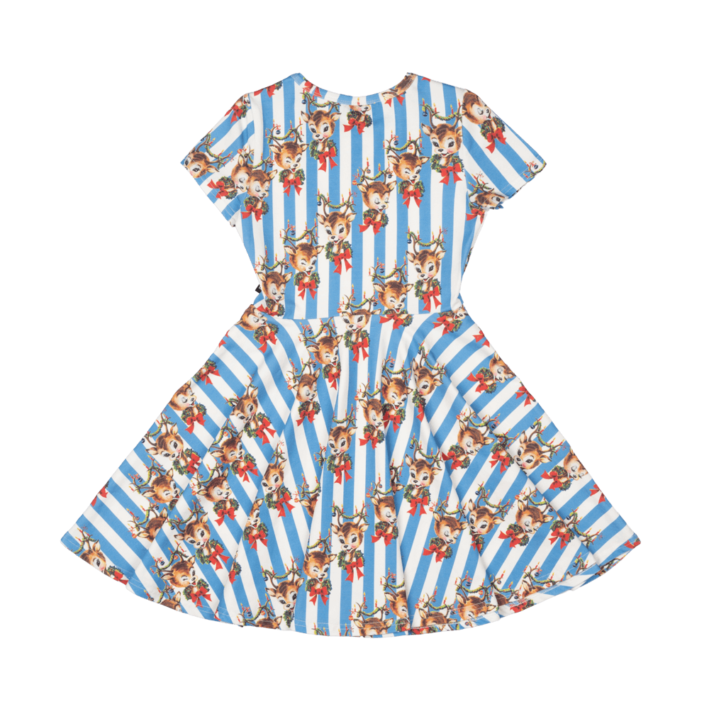 Rock Your Baby Waisted Dress - Reindeer Cheer