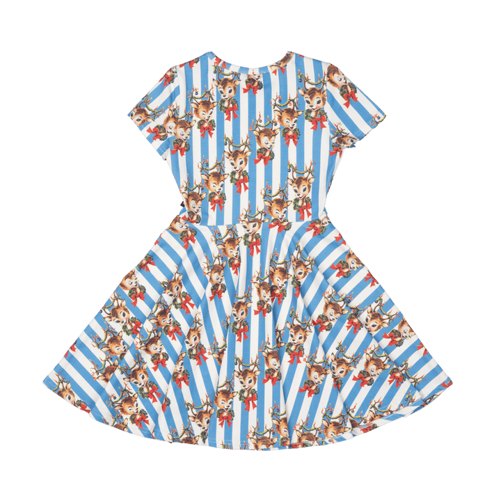 Rock Your Baby Waisted Dress - Reindeer Cheer