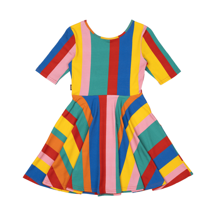 Rock Your Baby Rainbow Stripes Mabel Dress