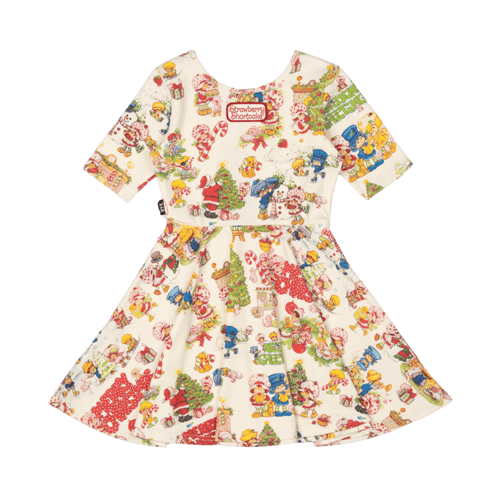 Rock Your Baby Mabel Dress - Strawberry Christmas Cheer