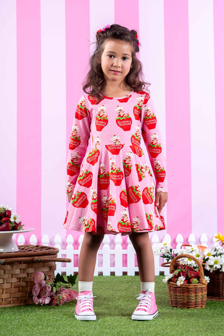 Rock Your Baby Waisted Dress - Strawberry Delight