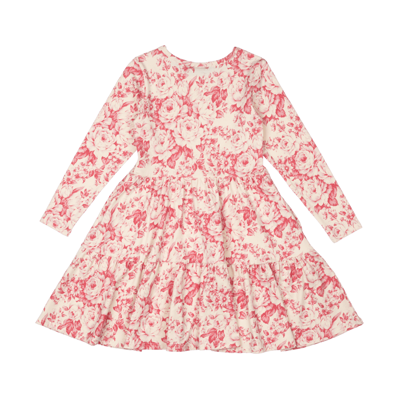 Rock Your Baby Floral Toile Layered Dress