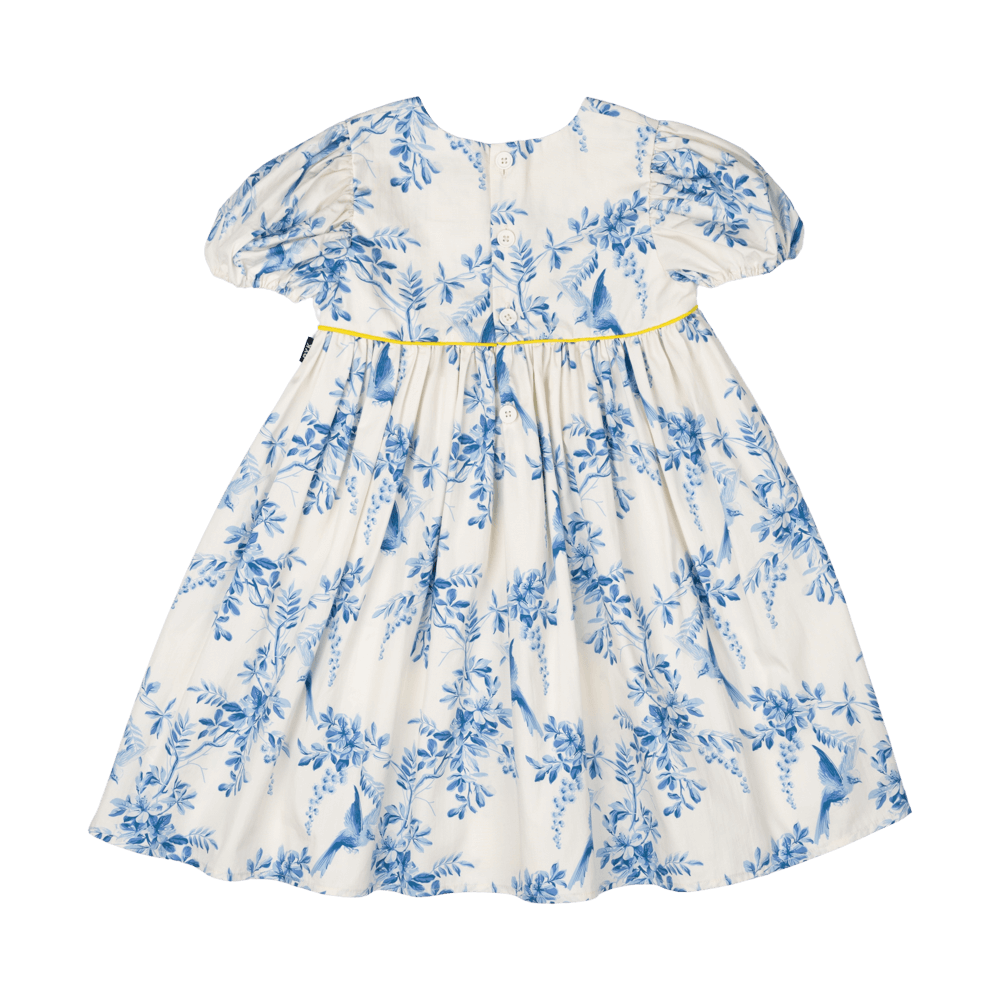 Rock Your Baby Puff Sleeve Dress - Summer Toile